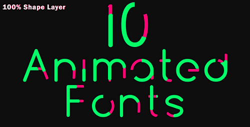 10 Animated Fonts Preview Image