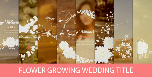 Flower Growing Wedding Title Preview