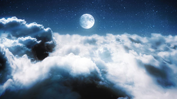 Clouds in a Night Sky image
