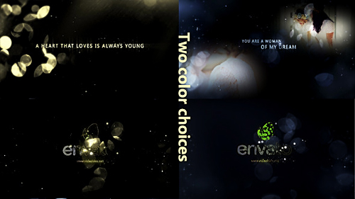 Gold Particle and Memories Typography Preview Image
