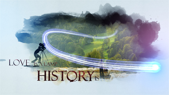 Ink Glowing Line Postcard image