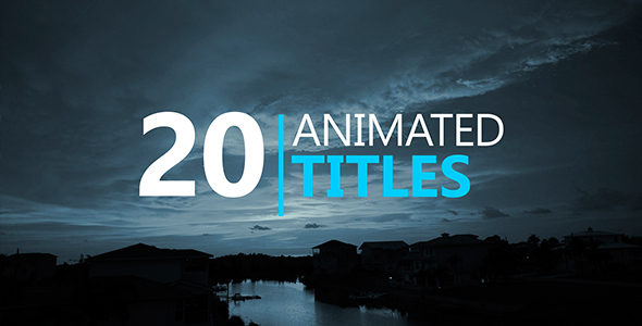 20 Animated Titles