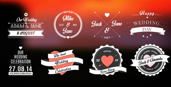 Wedding Romantic Titles Pack image