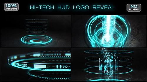 Hi tech HUD Logo Reveal Image